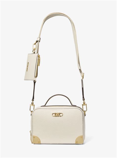 michael kors estelle|Estelle Small Pebbled Leather Satchel .